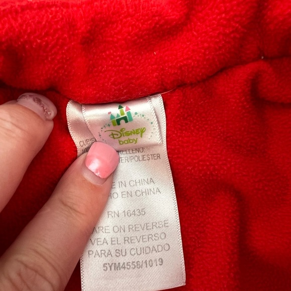 Y2K Disney Baby Mickey Mouse Red Puffer Vest Size 12M - Picture 6 of 6